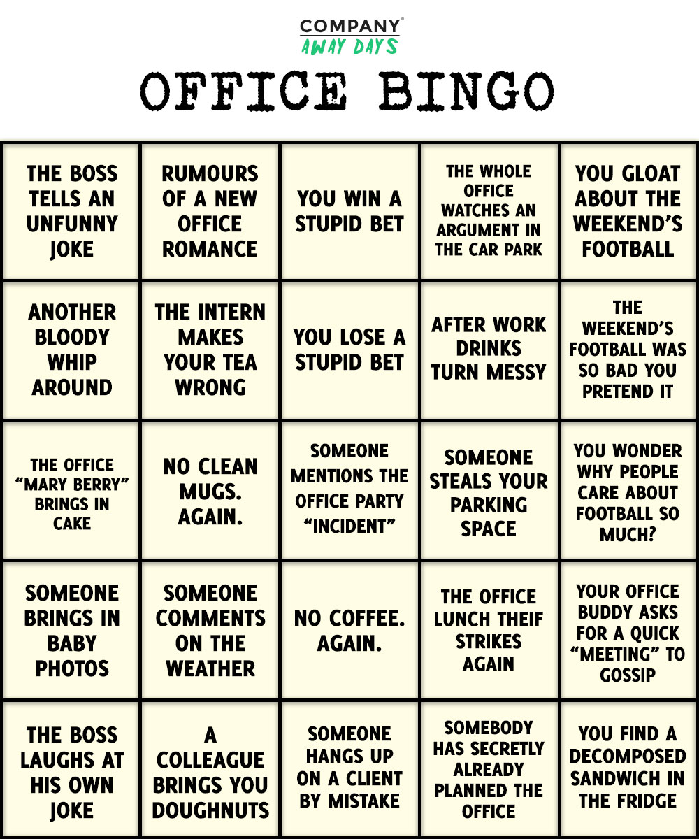 Online Bingo For Office