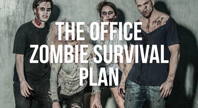the office zombie survival plan