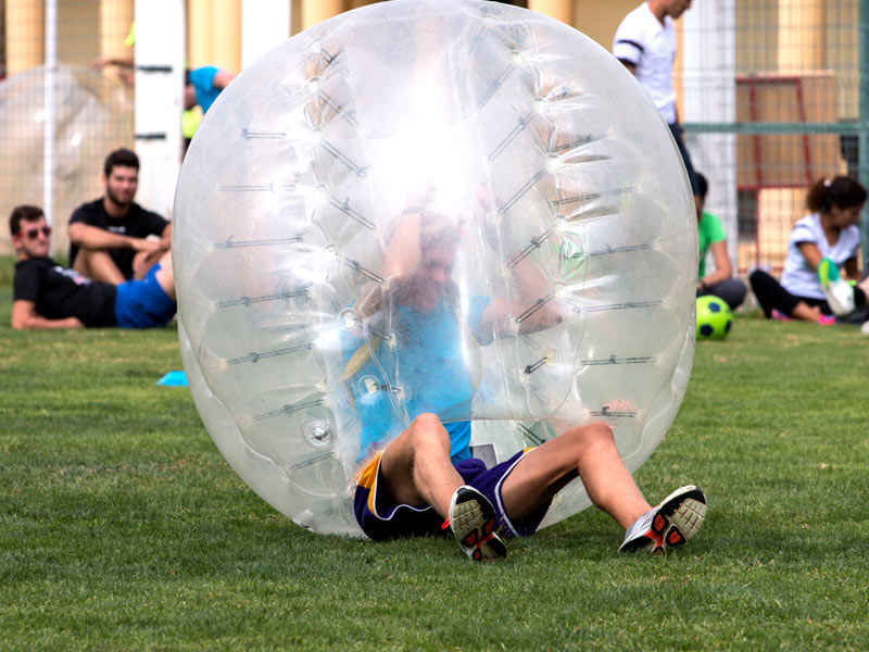 bubble football