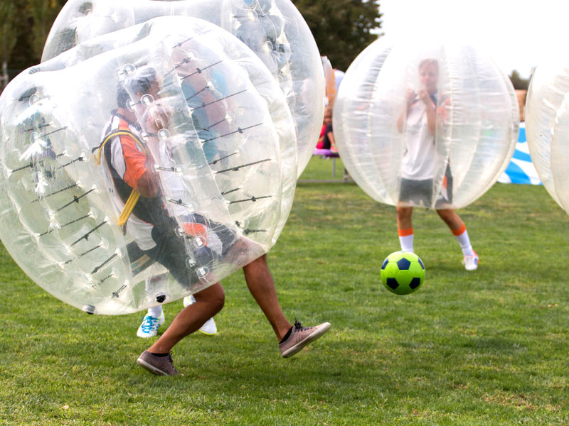 bubble football