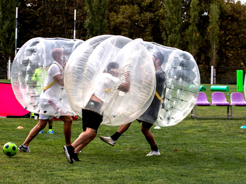 bubble football