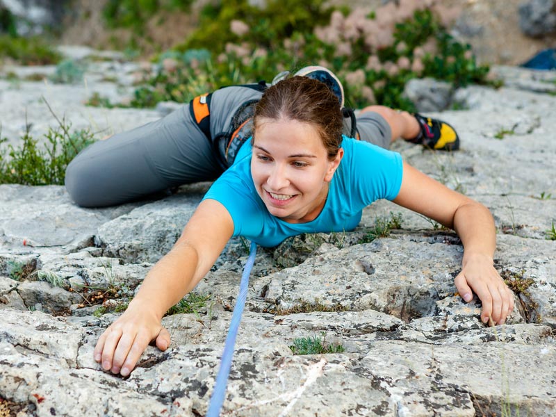 climbing and abseiling