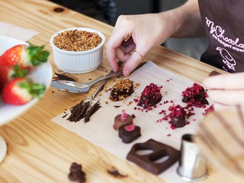 cocktails and chocolate workshop